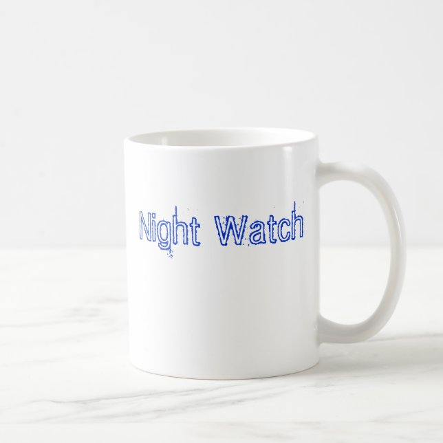 Taza De Café Azul del guardia nocturna (Derecha)