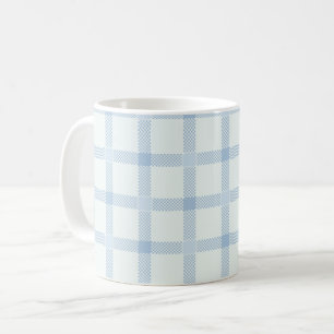 Taza De Café Azul del tablero de ajedrez - País francés