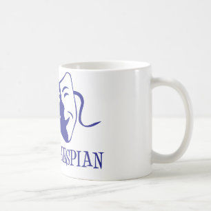 Taza De Café azul del thespian