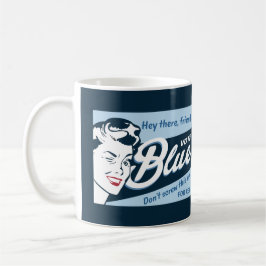 Taza De Café Azul del voto | Mug | Retro Funny