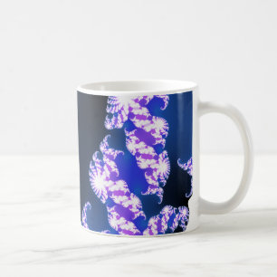 Taza De Café Azul fractal