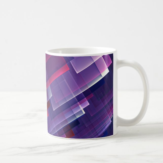 Taza De Café Azul geométrico (Derecha)