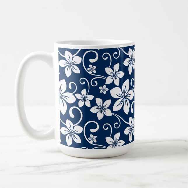 TAZA DE CAFÉ AZUL HAWAI (AZUL MARINO) (Izquierda)