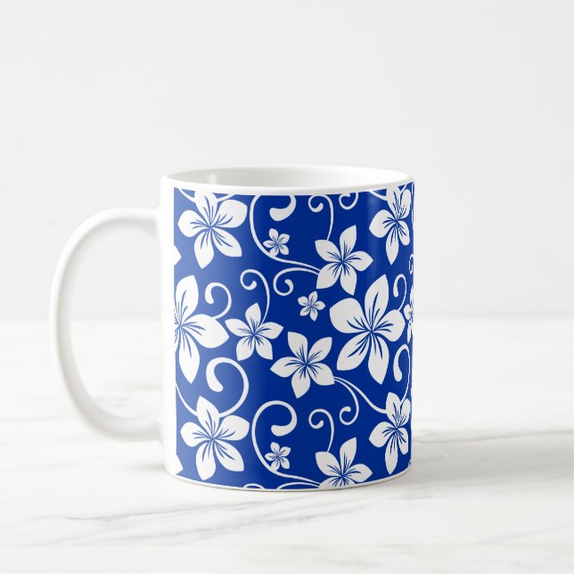 TAZA DE CAFÉ AZUL HAWAII (AZUL REAL) (Izquierda)