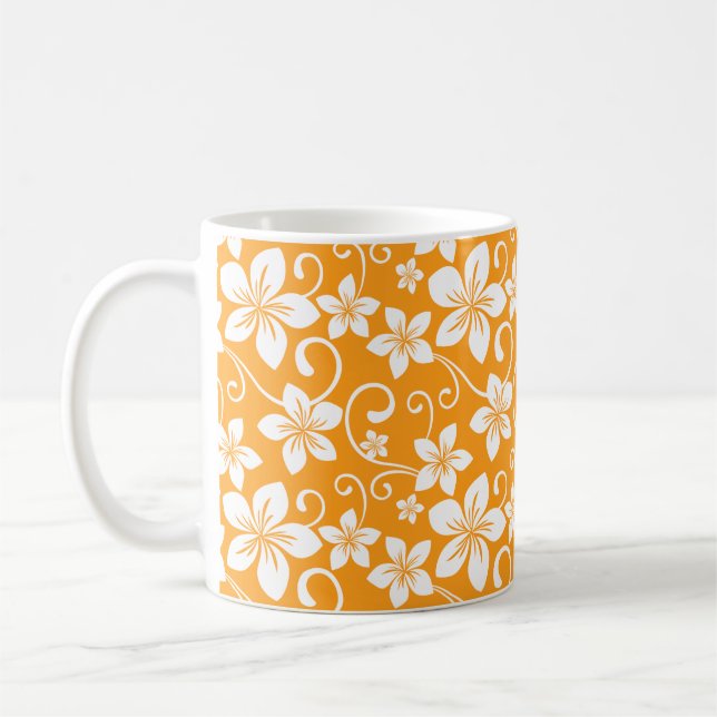 TAZA DE CAFÉ AZUL HAWAII (TANGERINA) (Izquierda)