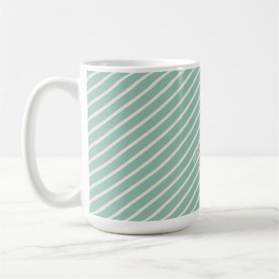 Taza De Café Azul Huevo de Pato Rayado Nombrada Aquarela Daisy