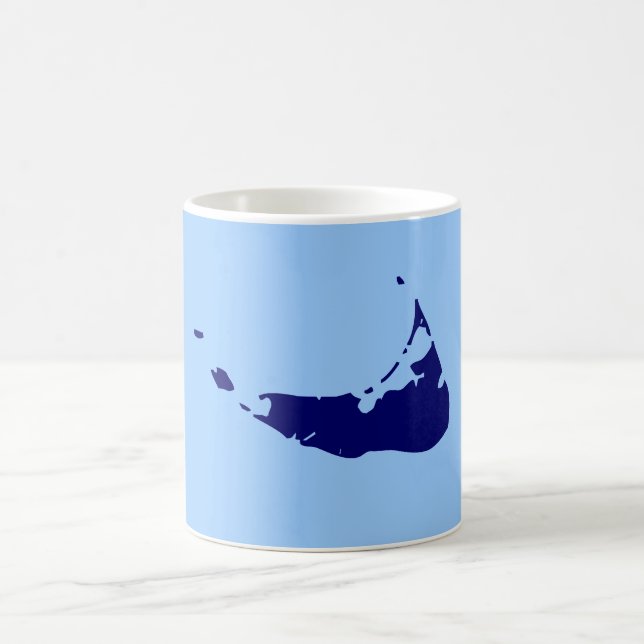 Taza De Café Azul/marina de guerra Nantucket (Centro)