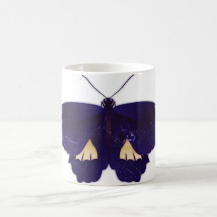 Taza De Café Azul mariposa Art 2