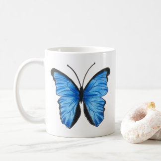 Taza De Café Azul mariposa Tea Mug