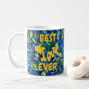 Taza de café azul Mejor Mamá del Mundo