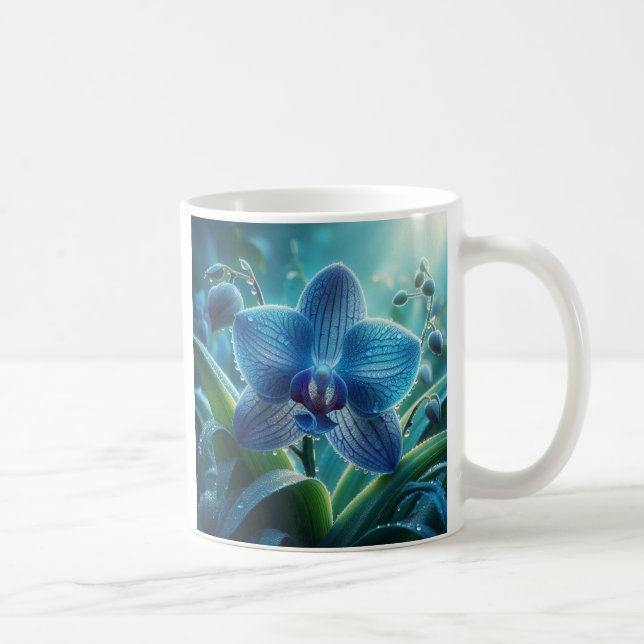 Taza De Café Azul Orquídea (Derecha)