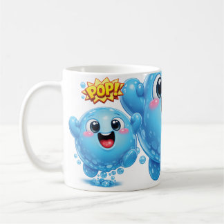 Taza De Café Azul Pop Drop