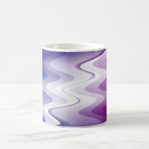 Taza De Café Azul púrpura blanco