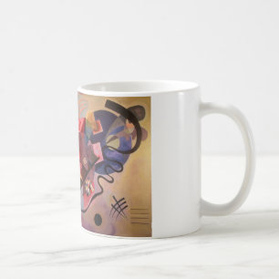 Taza De Café Azul rojo amarillo