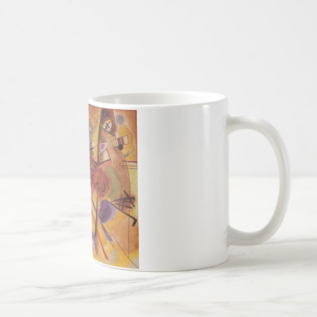 Taza De Café Azul rojo amarillo amarillo marrón de Kandinsky (Derecha)