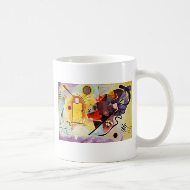 Taza De Café Azul rojo amarillo de Kandinsky (Derecha)