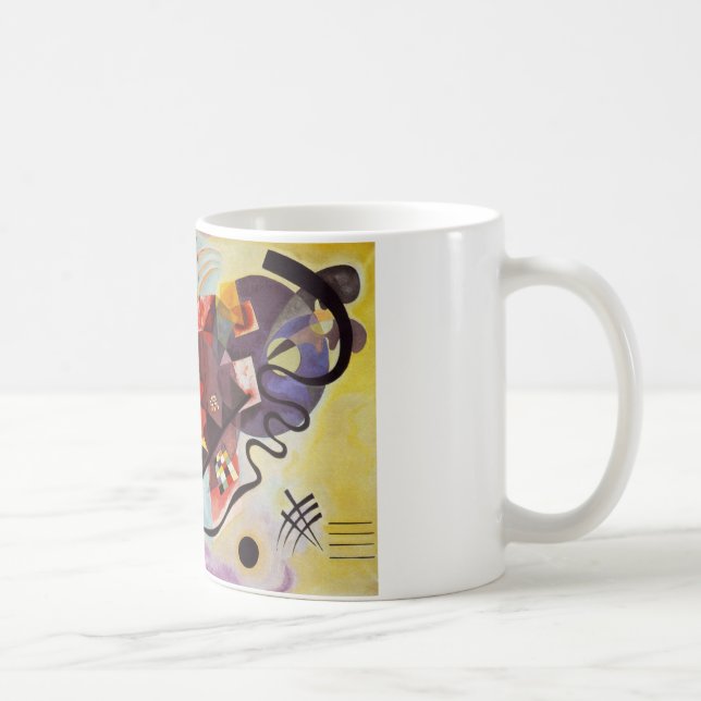 Taza De Café Azul rojo amarillo de Kandinsky (Derecha)