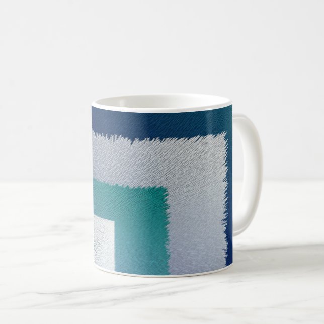 Taza De Café azul verde grisáceo ex pastel (Anverso derecho)