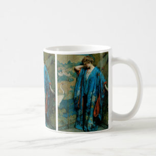Taza De Café Azul y Amarillo
