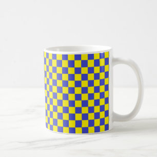 Taza De Café Azul y amarillo bajo control
