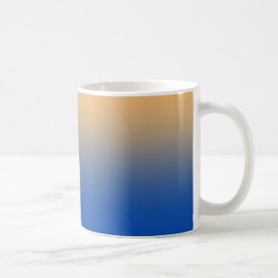 Taza De Café Azul y dorado