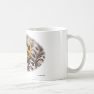 Taza De Café Azul y oro