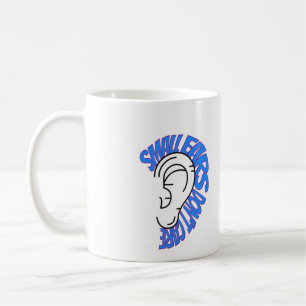 Taza De Café Azul y rosa de la microtia