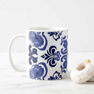 Taza De Café Azulejo azul blanco portugués Azulejo Bridesmaid R