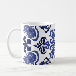 Taza De Café Azulejo azul blanco portugués Azulejo Bridesmaid R