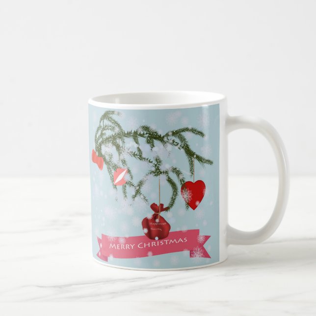Taza De Café Azulejo de cerámica de Navidad (Derecha)