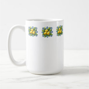 Taza De Café Azulejo de Limón