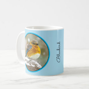 Taza De Café Azulejo Oriental en la Nieve - Fotografía Original