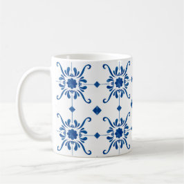 Taza De Café azulejos azuis tradicionais de Portugal