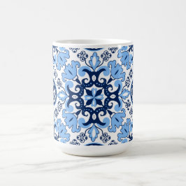 Taza De Café 💙 Azulejos azules impresionantes