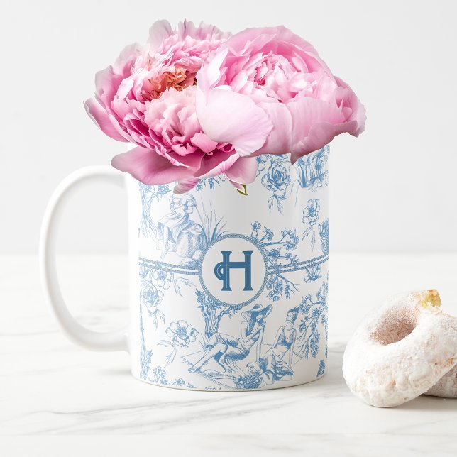 Taza De Café Azulejos azules y blancos de Jouy Bridal Shower Co (Subido por el creador)