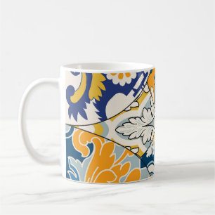 Taza De Café Azulejos Tiles Patchwork Vintage Wallpaper