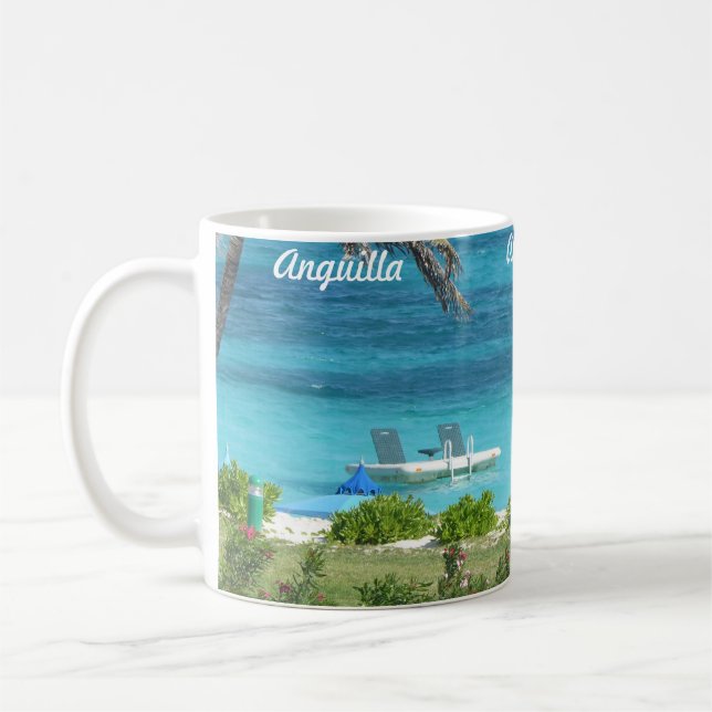 Taza De Café Azules y verdes de Anguila (Izquierda)