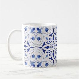 Taza De Café Azure Bloom Cross
