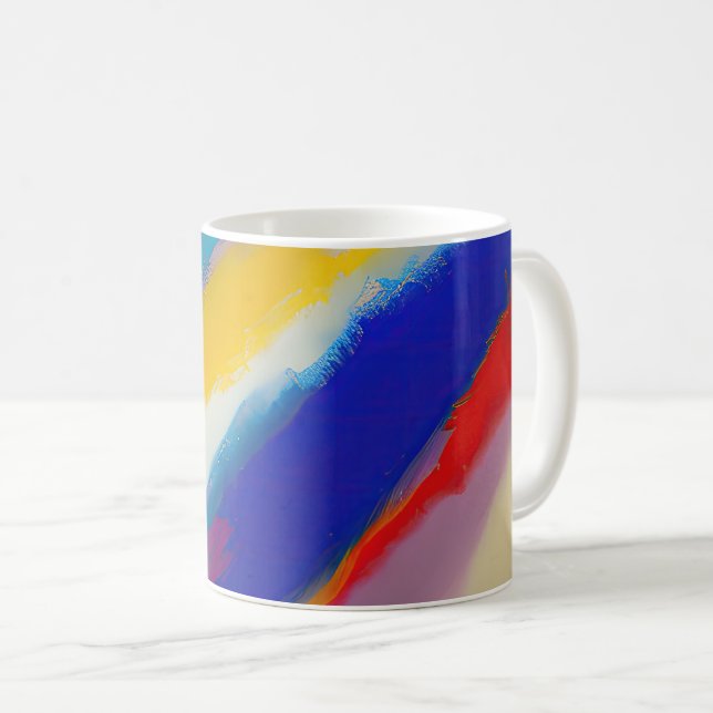 Taza De Café "Azure Cascade" Resumen (Anverso derecho)