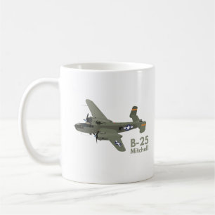 Taza De Café B-25 Mitchell WW2 mediano bombardero