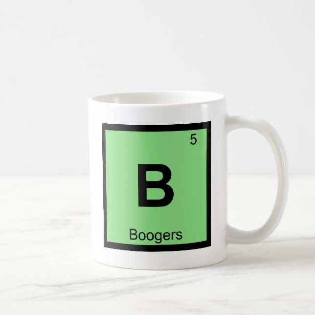 Taza De Café B - Boogers Química Símbolo de tabla periódica (Derecha)