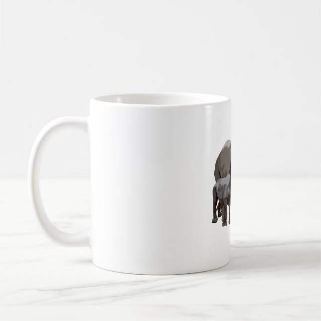 Taza De Café B es para el rinoceronte negro (Izquierda)