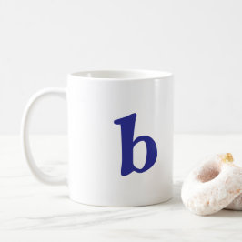 Taza De Café  B Monogram White Classic Mug