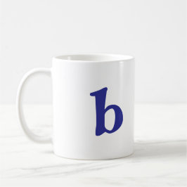 Taza De Café  B Monogram White Classic Mug