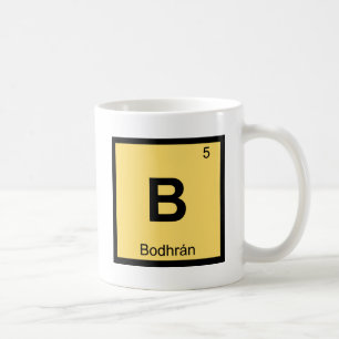 Taza De Café B - Símbolo de la tabla periódica de la química