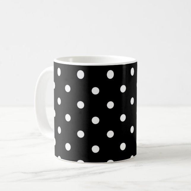 Taza De Café B&W Polkadots (Anverso izquierdo)
