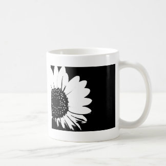 Taza De Café B&W Sunflower Mug