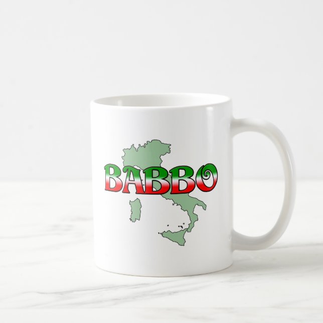 Taza De Café Babbo (padre italiano) (Derecha)