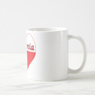 Taza De Café Babunia Corazón Polaco
