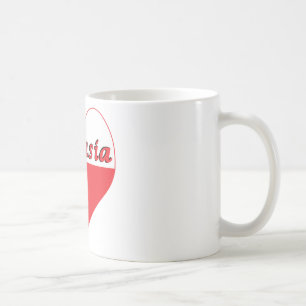 Taza De Café Babusia Corazón polaco